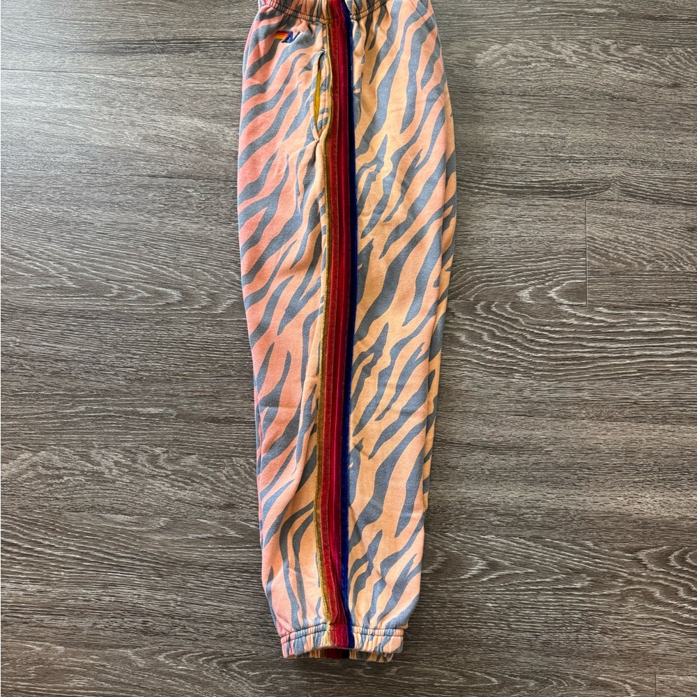 Aviator Nation Men’s Tiger Sweatpants with Velvet stripes